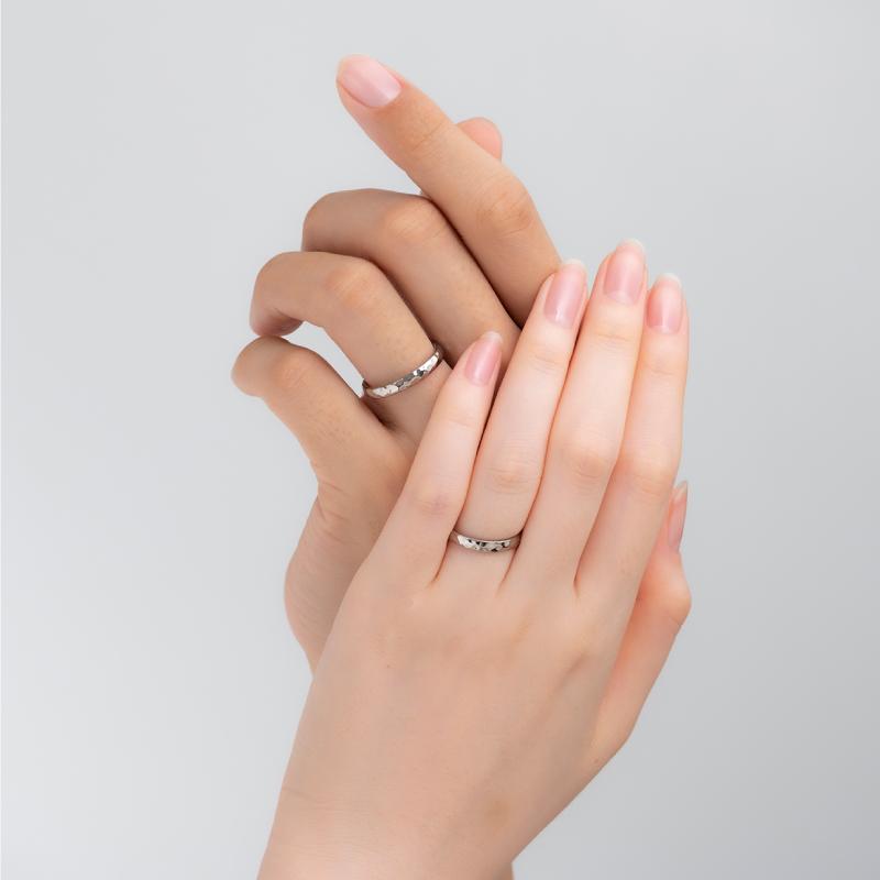 純チタン チタンリング 結婚指輪 ペアリング マリッジリング 金属