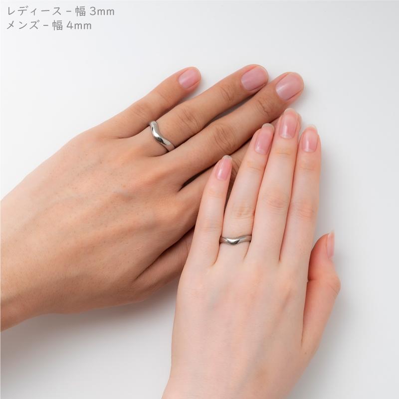 純チタン チタンリング 結婚指輪 ペアリング マリッジリング 金属