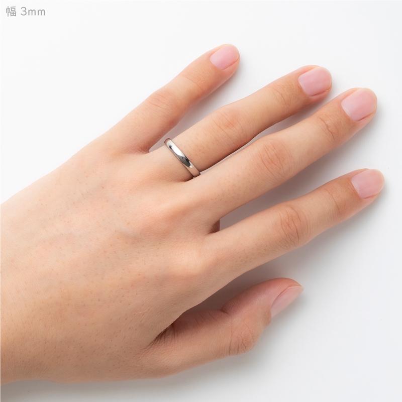 純チタン チタンリング 結婚指輪 ペアリング マリッジリング 金属アレルギー対応 ノンメッキ ノンコーティング 日本製 刻印無料 トリロジー ダイヤモンド m-033の画像