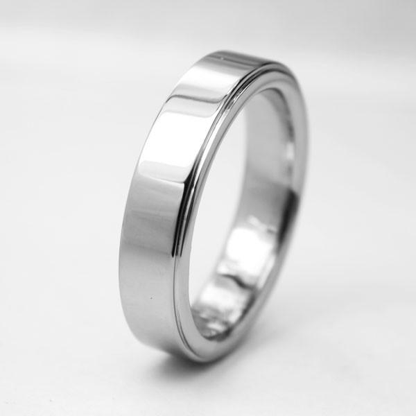 純チタン チタンリング 結婚指輪 ペアリング マリッジリング 金属アレルギー対応 ノンメッキ ノンコーティング 日本製 刻印無料 一粒ダイヤ 0.02ct 上品 m-034の画像