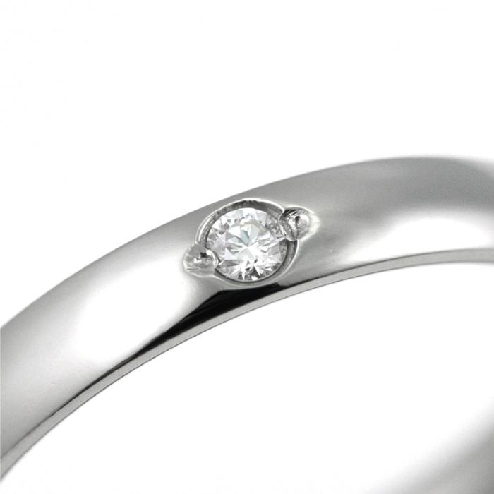純チタン チタンリング 結婚指輪 ペアリング マリッジリング 金属アレルギー対応 ノンメッキ ノンコーティング 日本製 刻印無料 ダイヤモンド ペアリング m-038の画像