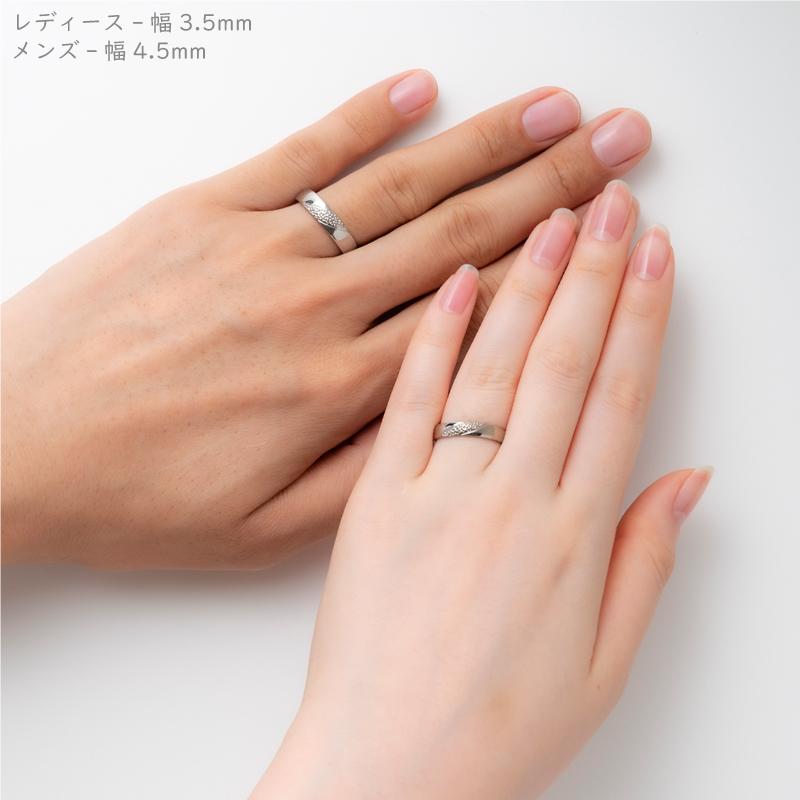 チタン K18 七福神 刻印 リング 指輪 10号 TITAN【CM368】 純チタン チタンリング 結婚指輪 ペアリング マリッジリング 金属