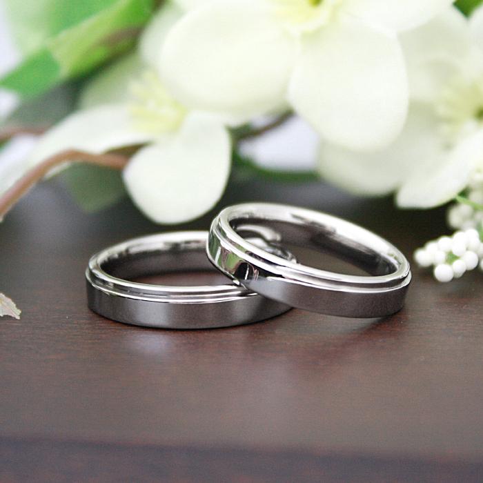 純チタン チタンリング 結婚指輪 ペアリング マリッジリング 金属
