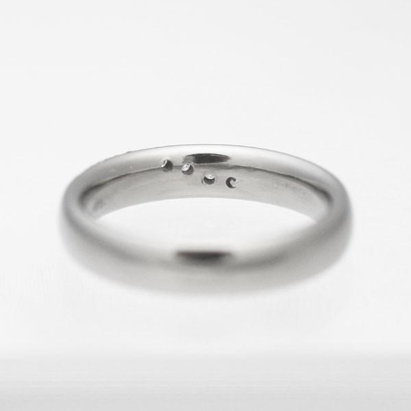 純チタン チタンリング 結婚指輪 ペアリング マリッジリング 金属アレルギー対応 ノンメッキ ノンコーティング 日本製 刻印無料 ピンク ホワイト ダイヤ m-062の画像