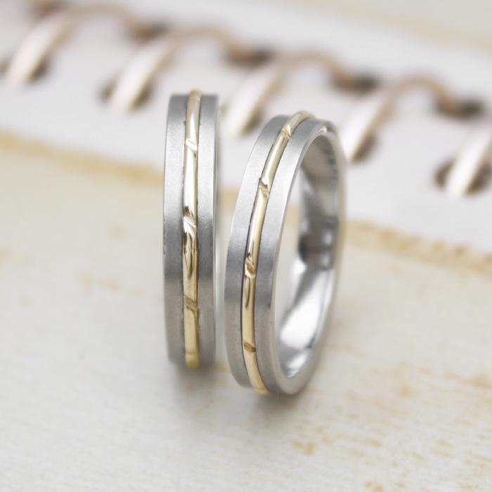純チタン チタンリング 結婚指輪 ペアリング マリッジリング 金属