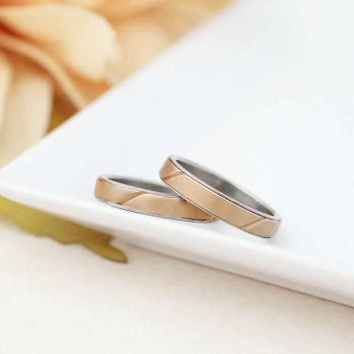 純チタン チタンリング 結婚指輪 ペアリング マリッジリング 金属
