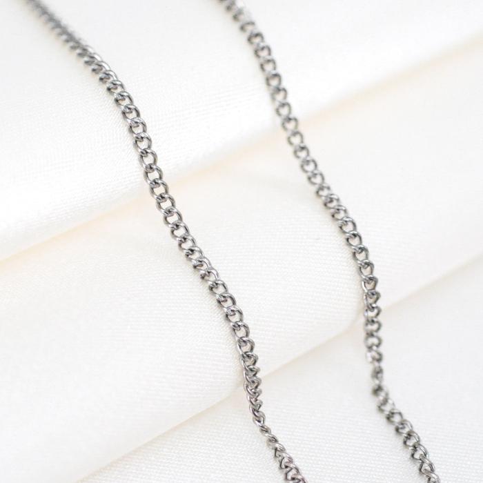 純チタンネックレス 喜平チェーン 鎖幅約1.8mm 金属アレルギー 純チタンネックレス 喜平チェーン 鎖幅約1.8mm 金属アレルギー