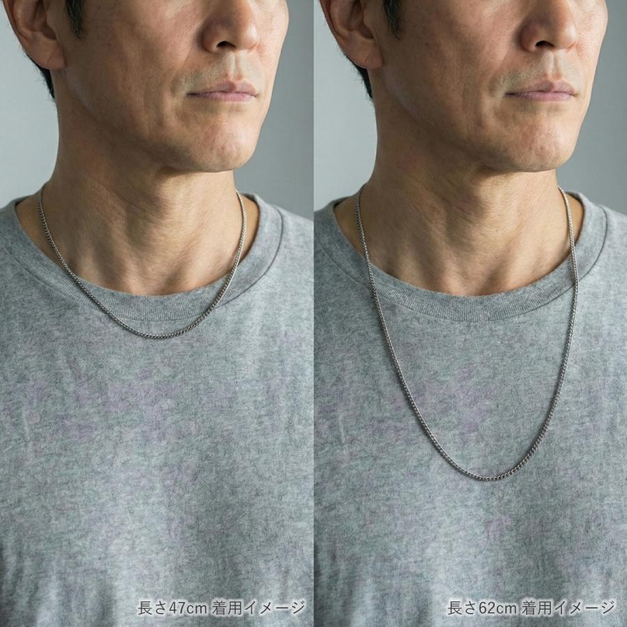 島田工房 【喜平3mm】純チタンネックレス 長さオーダー 喜平チェーン幅