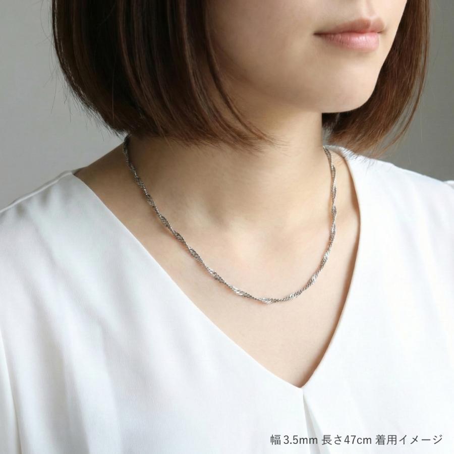 金属アレルギー対応 純チタン二連チェーンネックレス 長さオーダー 金具変更 ノンメッキ ノンIPコーティング ノンニッケル ロングネックレス 長さ特注の画像