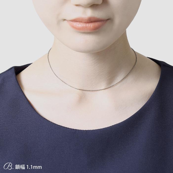 金属アレルギー対応 カットあずき 純チタンチェーンネックレス