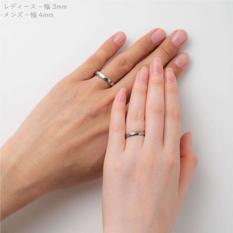 純チタン 指輪 リング チタンリング 単品 金属アレルギー対応 ノンメッキ ノンコーティング 日本製 刻印無料 メンズ レディース ミラー マット シンプル r-040の画像