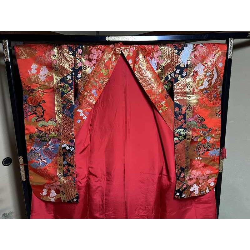 14 豪華絢爛 色打掛 [裄65 袖丈104 身丈(肩から)190センチ] 【中古】_11