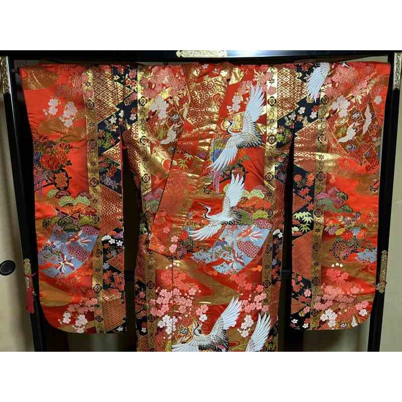 14 豪華絢爛 色打掛 [裄65 袖丈104 身丈(肩から)190センチ] 【中古】_13