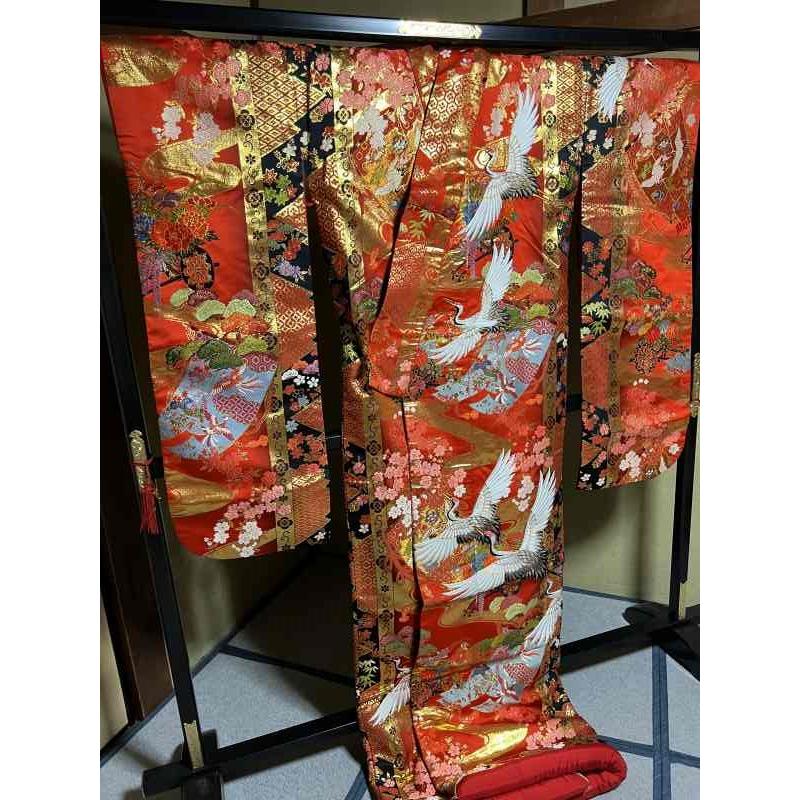 14 豪華絢爛 色打掛 [裄65 袖丈104 身丈(肩から)190センチ] 【中古】_14