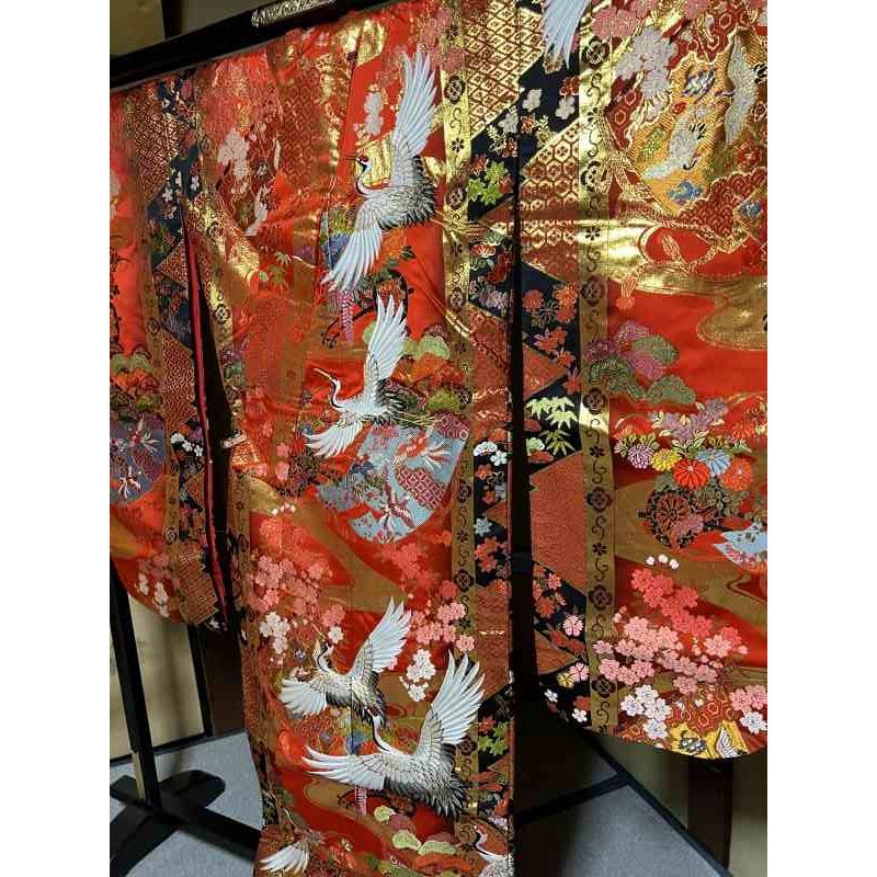 14 豪華絢爛 色打掛 [裄65 袖丈104 身丈(肩から)190センチ] 【中古】_15
