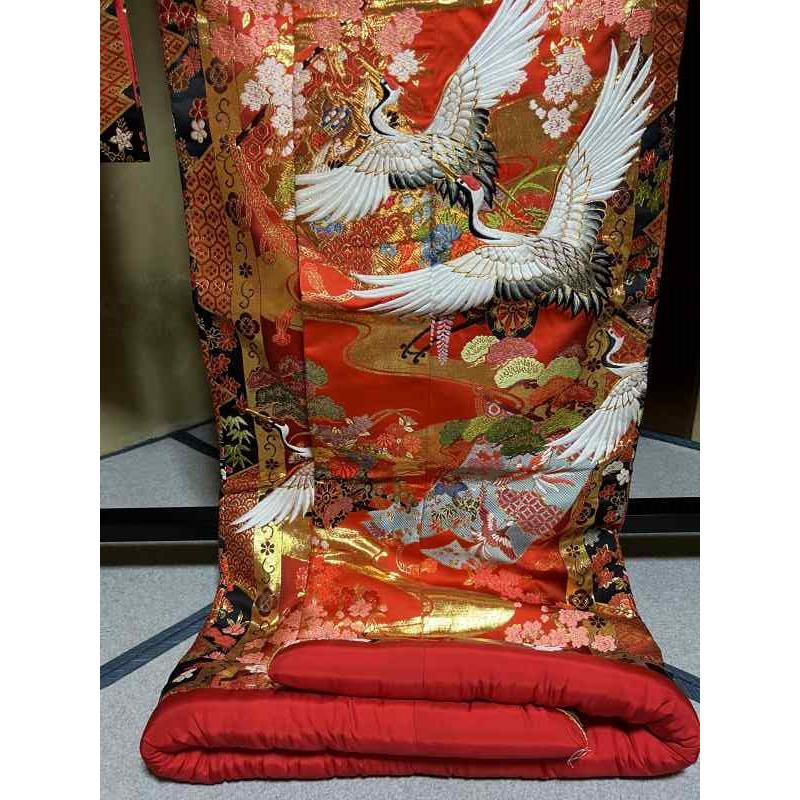 14 豪華絢爛 色打掛 [裄65 袖丈104 身丈(肩から)190センチ] 【中古】_16
