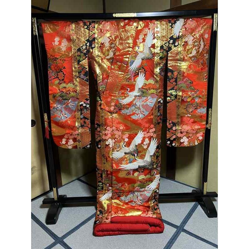 14 豪華絢爛 色打掛 [裄65 袖丈104 身丈(肩から)190センチ] 【中古】_17