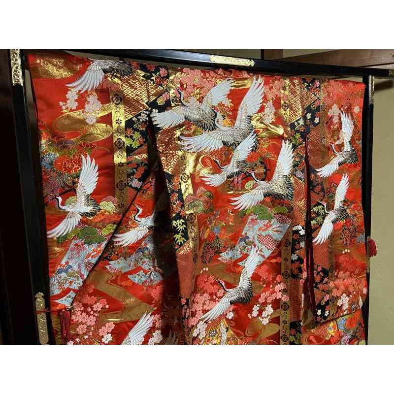 14 豪華絢爛 色打掛 [裄65 袖丈104 身丈(肩から)190センチ] 【中古】_1