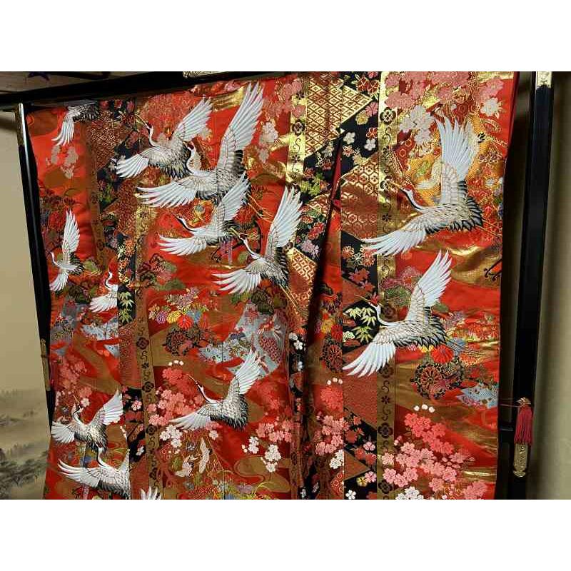 14 豪華絢爛 色打掛 [裄65 袖丈104 身丈(肩から)190センチ] 【中古】_2