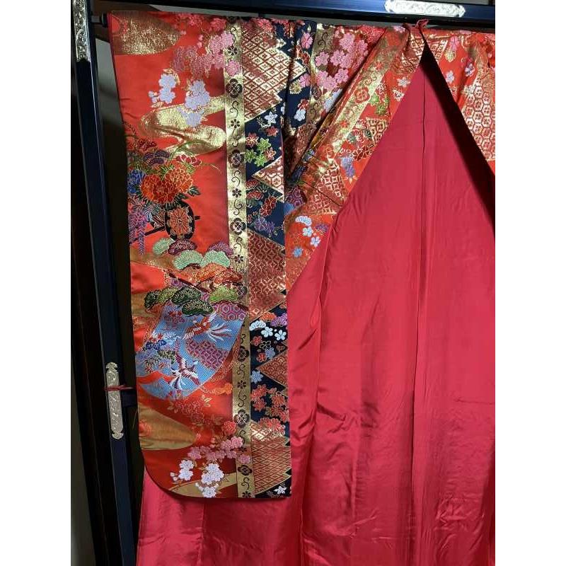 14 豪華絢爛 色打掛 [裄65 袖丈104 身丈(肩から)190センチ] 【中古】_9