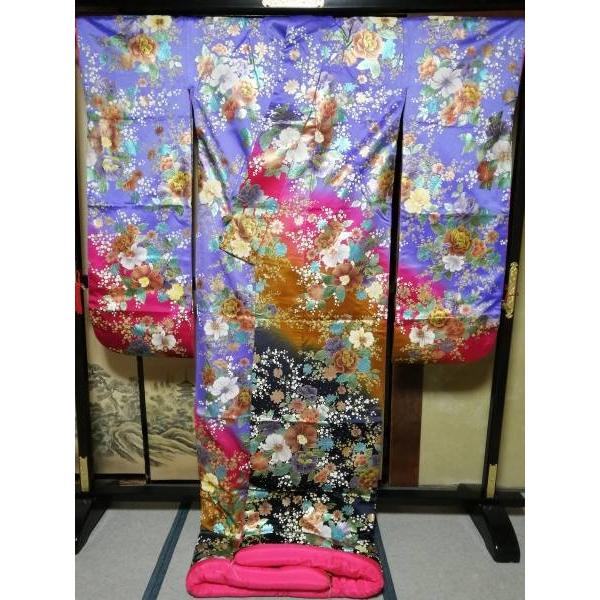 86 豪華絢爛 色打掛 [裄65 袖丈105 身丈(肩から)190センチ] 【中古 
