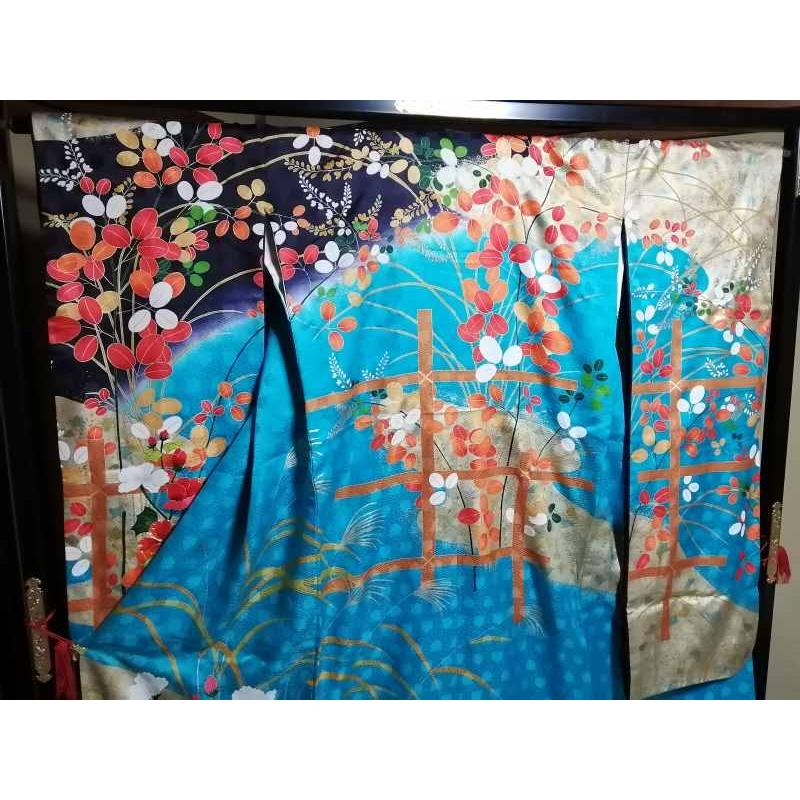80 お色直し 振袖 美品 [裄64 袖丈106 身丈(肩から)180 前24 後30 