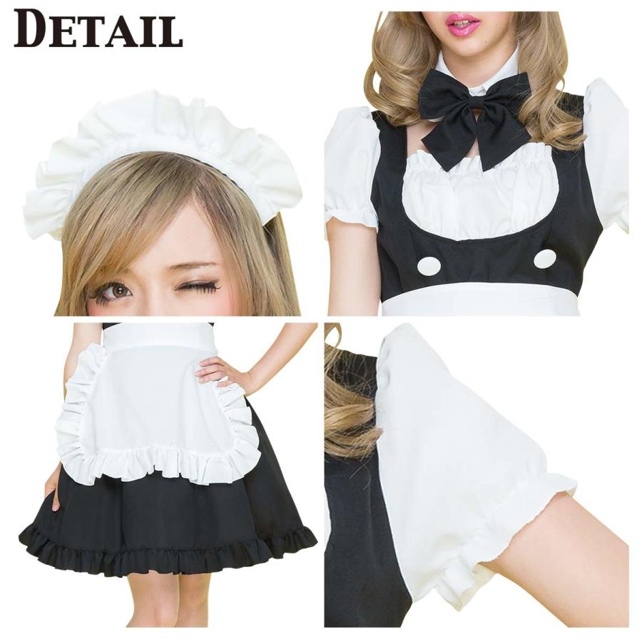 コスプレ 衣装 メイド服 フリル リボン ワンピース 310 Pureヤフーショップ 通販 Yahoo ショッピング