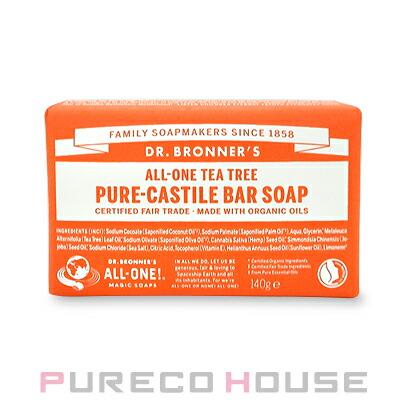 ドクターブロナー Dr Bronner S マジックソープバー 固形石鹸 140gティーツリー メール便は使えません Prc S Cosmeshop プレコハウス Yahoo 店 通販 Yahoo ショッピング