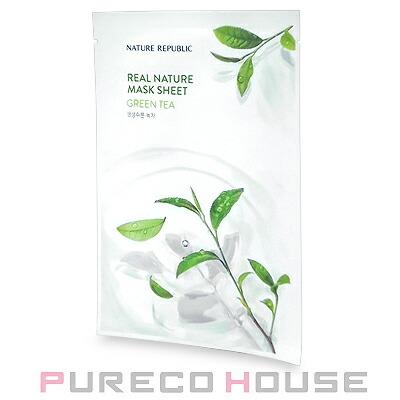 Nature Republic ネイチャーリパブリック リアル ナチュラル 期間限定お試し価格 シート グリーンティー メール便可 マスク