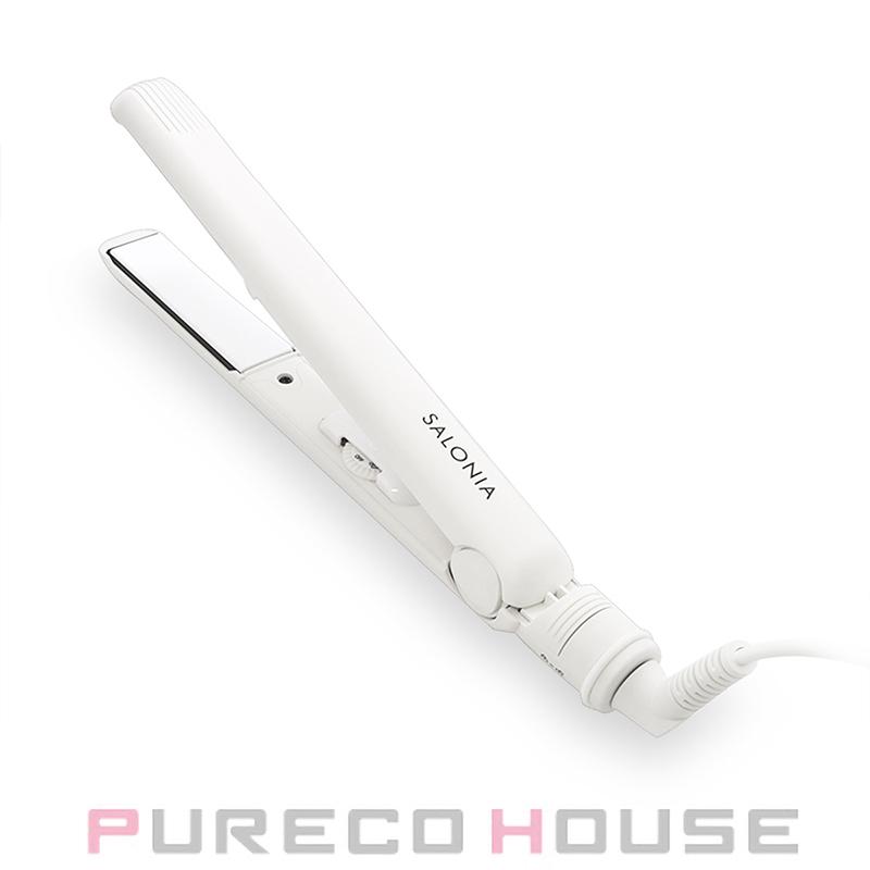 AURA ストレート ヘアアイロン プロ仕様 24mm ホワイト SALONIA (サロニア) ストレートヘアアイロン 24mm SL-004SW #ホワイト