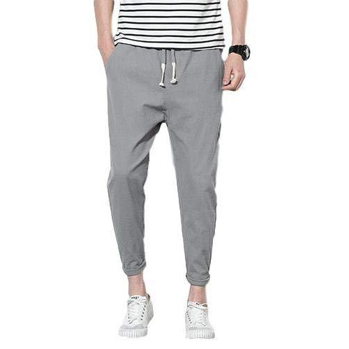 輝く高品質な ボトムス パンツ Four Leaf フォーリーフ クロップド リネン パンツ サルエル メンズ 薄手 丈短め ８分丈 2xl 灰 Www Threeriversofs Com