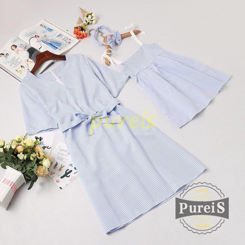 ママとお揃い 親子お揃い ワンピース 子供服 女の子 ベビー キッズ ガールズ 親子コーデ 古典 半袖ワンピース 親子 リンクコーデ サマー ワンピ ペアルック 母の日