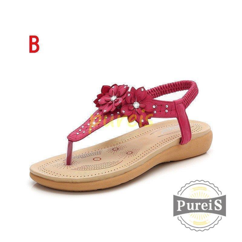 ー品販売 美脚 可愛い ボヘミアン お出かけ サンダル 通勤 通学 歩きやすい レディース フラット 痛くない ビーチサンダル 靴 ぺたんこサンダル リゾート 海 サンダル カラー C Www Fattoriabacio Com