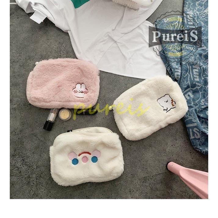 化粧ポーチ 可愛い コスメポーチ レディース メイクポーチ モコモコ ポーチ クラッチバッグ 化粧バッグ コスメバッグ ハンドバッグ Kan0924 Cshzw34 プレイスストア 通販 Yahoo ショッピング