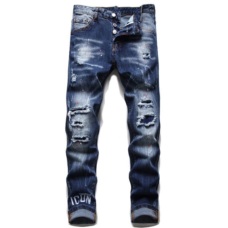 休日限定 ジーンズ メンズ デニムパンツ ダメージ加工 ストレッチ スキニーパンツ ビンテージ加工 細身 ジーパン 個性 春 夏 秋 冬 クラッシュ加工 Aynaelda Com