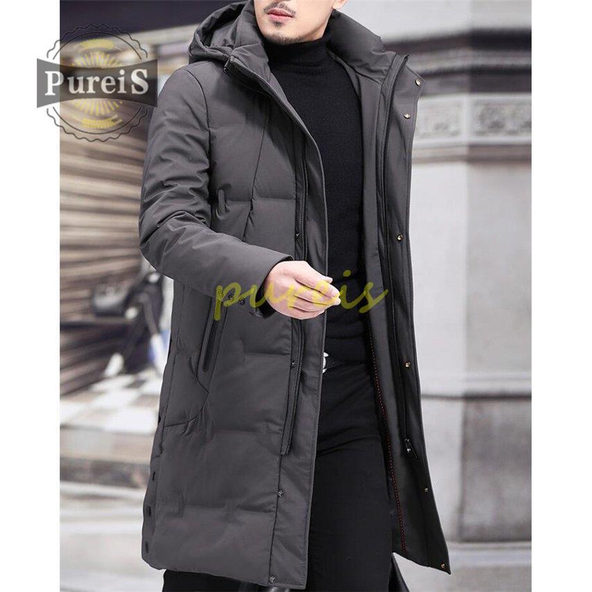 超特価 暖かい ダウン ロング ダウンジャケット メンズ ダウンコート ダウンコート メンズ ダウンジャケット フード 紳士 防寒服 冬 コート コート アウター