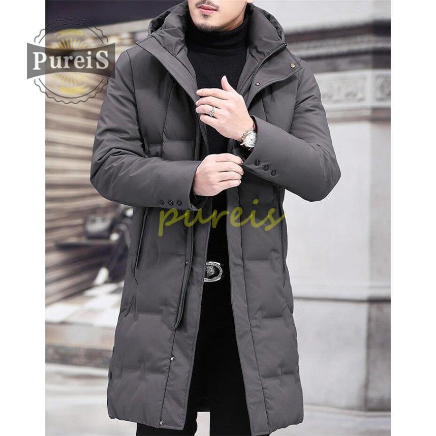 まとめ買い 暖かい ダウン ロング ダウンジャケット メンズ ダウンコート ダウンコート メンズ ダウンジャケット フード 紳士 防寒服 冬 コート コート アウター