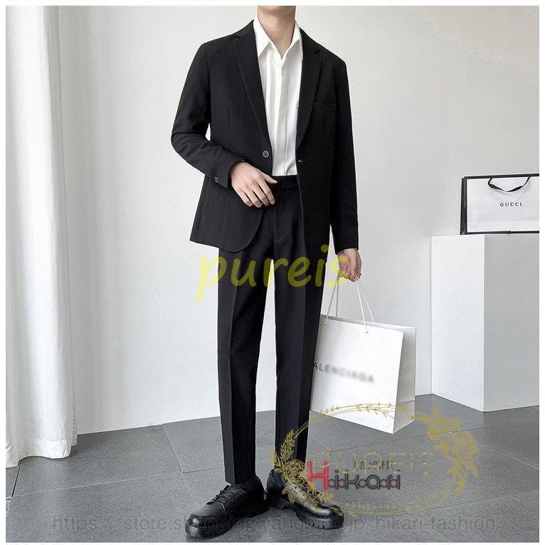 市場 リクルートスーツ 2つボタン ブラックスーツ 就活 会社訪問 春夏秋冬 ビジネス スリム メンズ 入学式 洗えるパンツ オールシーズン 入社式