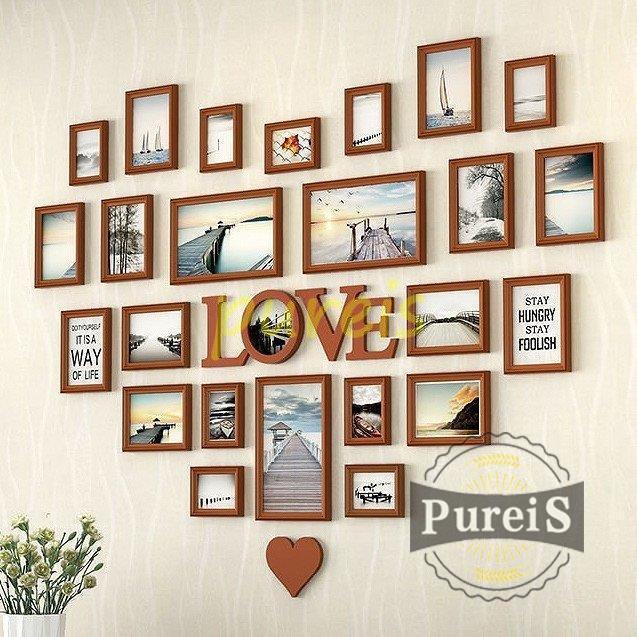 フォトフレーム 壁掛け ナチュラル雑貨 賃貸 壁 おしゃれ おしゃれ 北欧 家具 シェルフ ディスプレイ 簡単取り付け 他