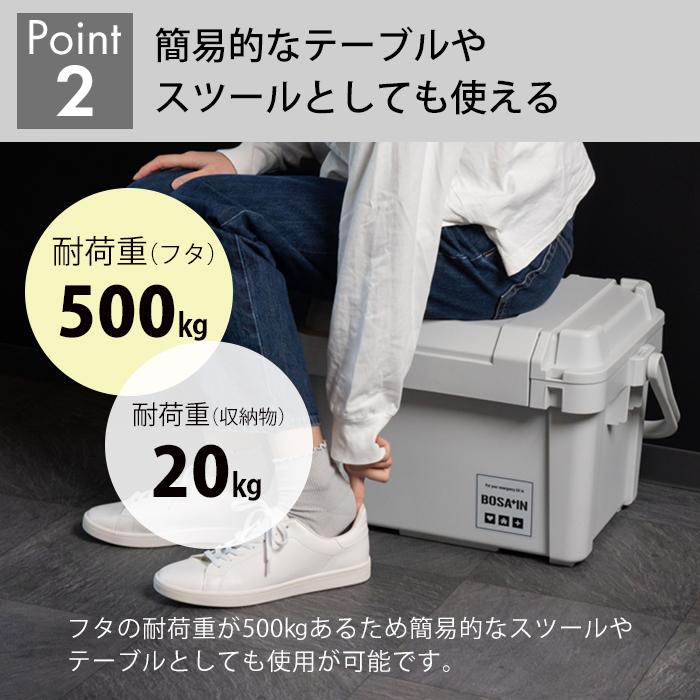 JEJアステージ 防災 収納ボックス 収納ケース 頑丈ボックス 500 BOSA+