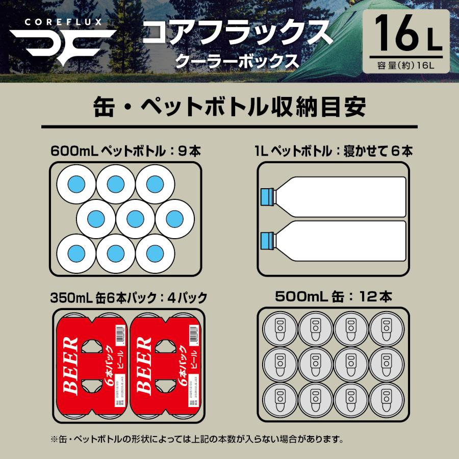 JEJアステージ クーラーボックス 小型 16L COREFLUX かっこいい