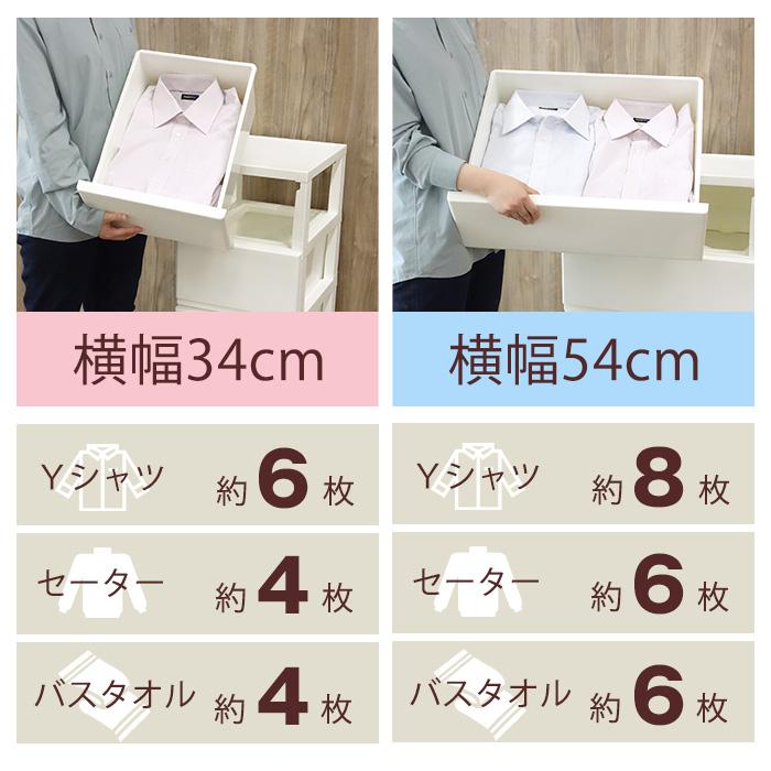 JEJアステージ - 納める用だんす 納める入れもの 御召しもの収 納 可塑性物質納める 室内装飾 納める 衣替え 格好のいい(デコニー シーヴォ 広広とした 4段) 幅54糎
