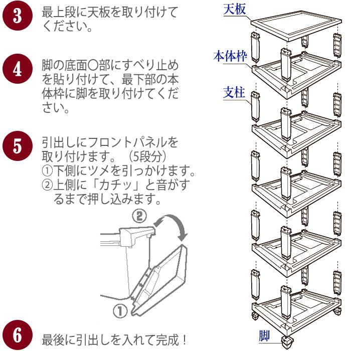収納チェスト 5段（同色2個セット) デコニー ワイド シーヴォ 5段 チェスト 収納ケース 衣類収納 プラスチック収納 インテリア 収納 おしゃれ JEJアステージ_18
