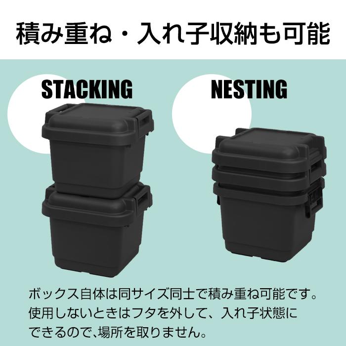 収納ケース （セット特価）収納ボックス アウトドア キャンプ 工具箱 ツールボックス（同色3個セット）グランポッド granpod 440 33L｜purekuma｜17