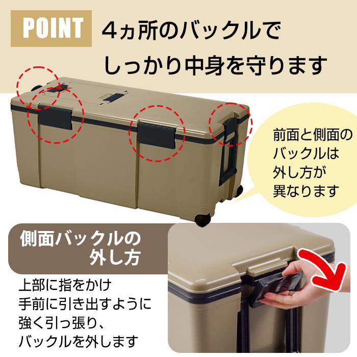 JEJアステージ クーラーボックス 大型 72L アイセル サンドベージュ 大