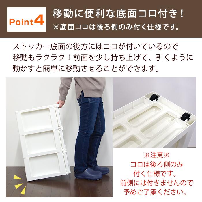 JEJアステージ スリムストッカー 4段 幅20 収納ケース キッチンラック