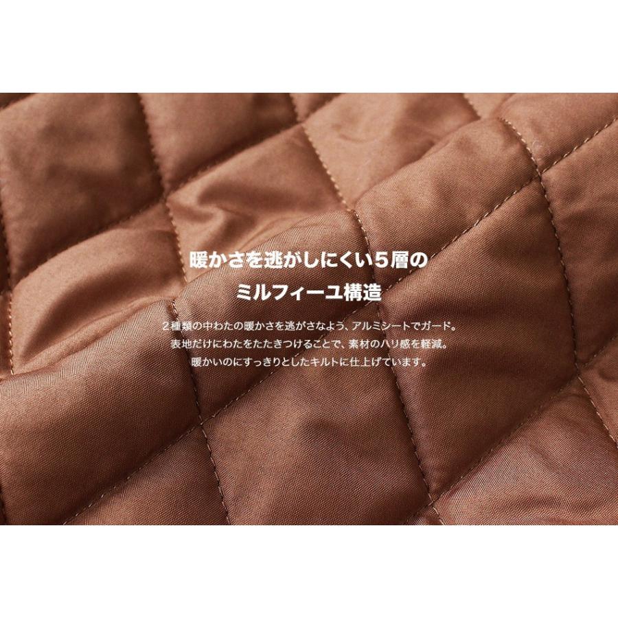 アウトレット少量入荷！キルトフードライト中綿コート レディース  