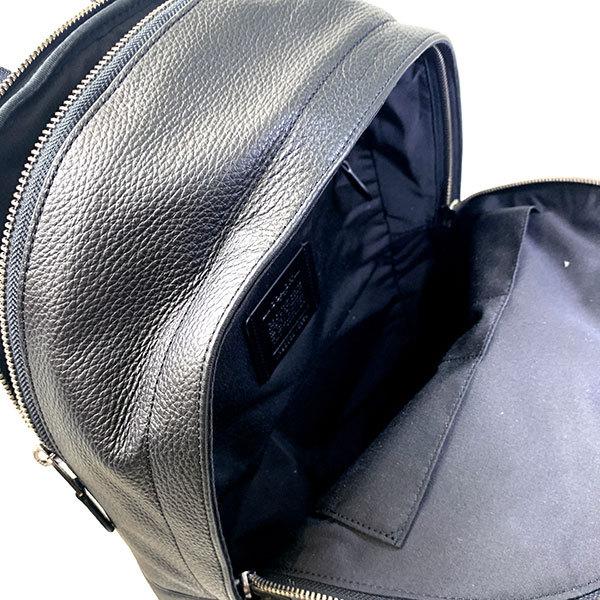 未使用保管品✨コーチ ターナー リュック バックパック ペプルレザー ブラック COACH 国内発送 コーチ バッグ メンズ リュック レザー レーサー