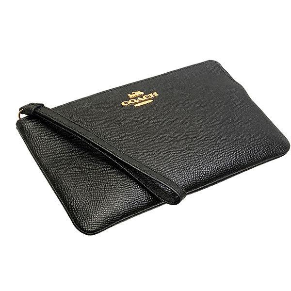 コーチ ポーチ レディース COACH 小物入れ レザー ラージ コーナー