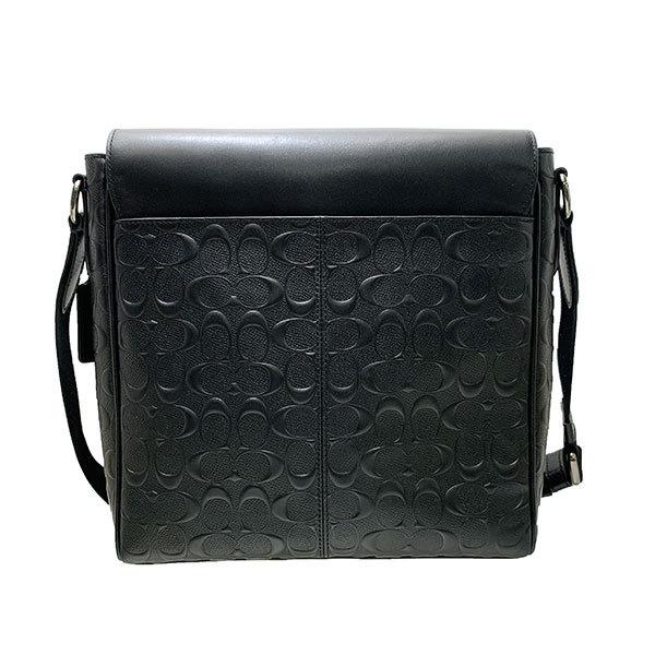 【COACH】ブラックレザー ビジネスバッグ ショルダーストラップ付き COACH（コーチ） 国内発送 バッグ メンズ ショルダーバッグ